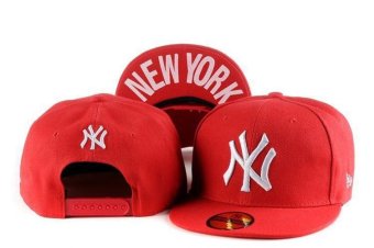 New York Yankees MLB Snapback Sports Hats Fashion Men's Baseball Caps Women's Nice Sun Sports Beat-Boy All Code Casual Red - intl