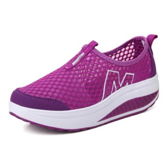 LCFU764 Women Casual Running Sport Breathable Shoes(Purple)