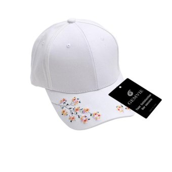 GEMVIE 2017 New Men Women Peaked Cap Korean Style Unisex Cotton Baseball Hat Fashion Accessories (White) - intl