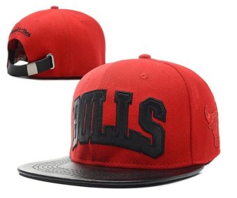 Caps NBA Snapback Basketball Hats Fashion Men's Women's Chicago Bulls Sports Unisex Newest Sunscreen New Style Cotton Sports Red - intl