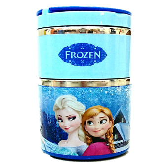 DeeRde Lunch Box Susun Frozen - Biru