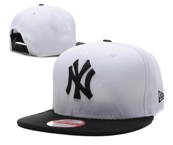 Caps Hats Sports Women's Men's Fashion New York Yankees MLB Snapback Baseball Casual Girls Bone Sports Bboy Cotton White - intl