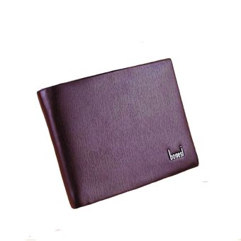 BoGeSi Trendy Korean Genuine Leather Mens Wallet(Brown) - intl