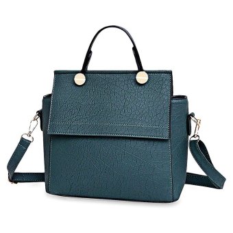S&L Guapabien Solid Color Zipper Convertible Tote Bag for Women (Color:Green) - intl