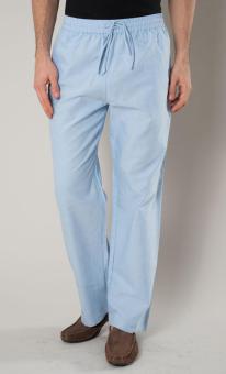 East Essence Blue Chambray Men's Pants-Blue