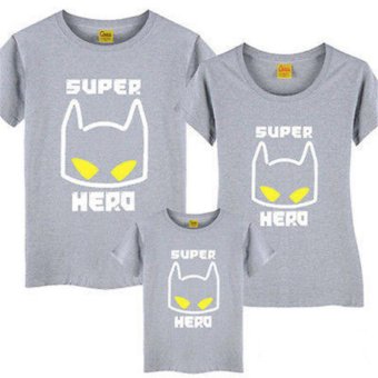 Super Hero Gray 9900 Family Couple / Baju Pasangan Keluarga / Kaos Keluarga