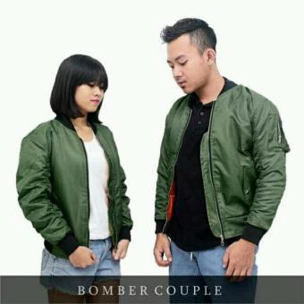 BGSR jaket bomber couple pria dan wanita [green]