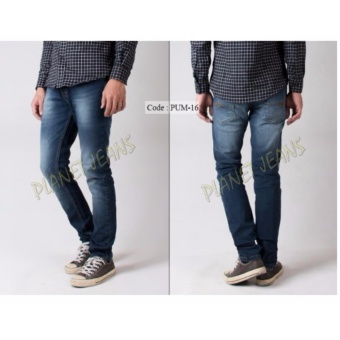 Celana Panjang Skiny Jeans Cowok / Denim Skinny Model Pensil Pria PUM
