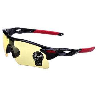 Moreno Outdoor Sport Sunglasses for Man and Woman Kacamata Sepeda Kacamata Olahraga - Hitam Gold