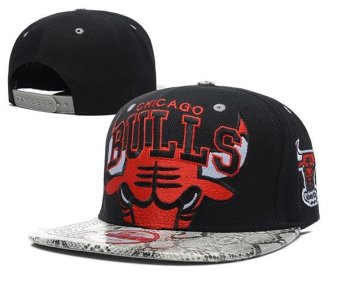 Fashion Men's Caps Women's Hats Snapback Basketball NBA Sports Chicago Bulls Hip Hop Fashionable All Code Newest Simple Cap Black - intl