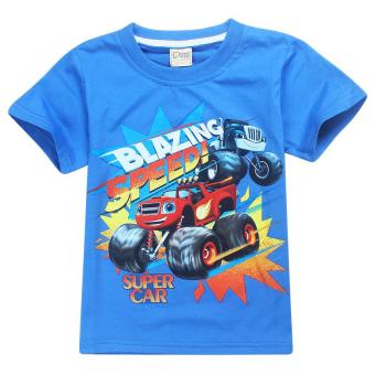 'Kisnow 2-10 Years Old Boys'' 95-135cm Body Height Cotton T-shirts(Color:as Main Pic) - intl'