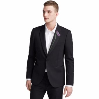 New Jas Business Formal Mode Dark Singel Button - Man Slimfit Suit