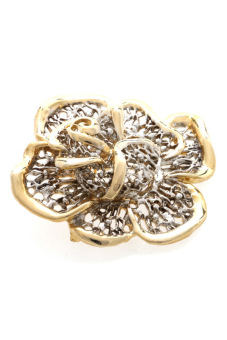 1901 Jewelry Flower Brooch 2073 - Bros Wanita - Gold