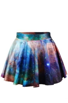 Jiayiqi Cosmic Intergalactic High Waist Skirt (Star Trek Yellow)