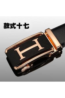 Tiannu Chi mens automatic buckle leather belt Korean youthbusiness casual leather belt - intl