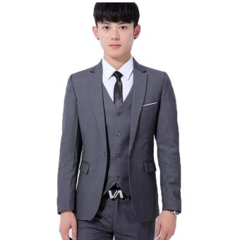 Gallery Fashion - Satu stell jas blazer pria model korea terbaru ( silver ) - 53