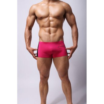 2 Pcs / Lot Man Men Swimwear Men's Swimsuits Surf Board Beach Wear Man Swimming Trunks Boxer Shorts (Red) - intl