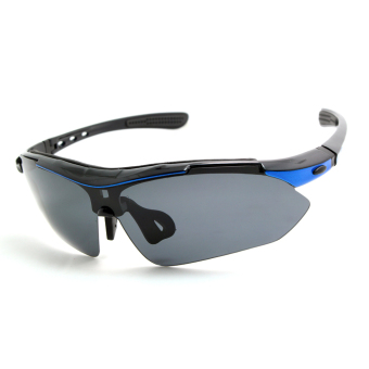 Chasing Men's Sports Sunglasses Polarized Lenses TR90 Frame 80mm CSSP0102 (blue)