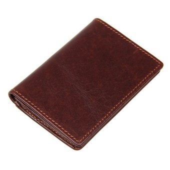 Genuine Leather card wallet fashion simple style slim ID credit card holder Top Quality small purse card wallets luxury - intl