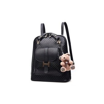 AMG famous designer brand backpack New Best brand design PU Plaid schoolbackpack leather School Bag for girl Student women backpack sac