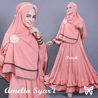 Hasanah Fashion Amelia Syar'i - Peach