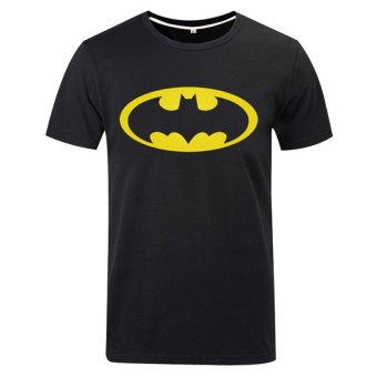 Cosplay Pria DC Batman Flag T-Shirt (Hitam)