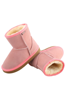 SuperCart Arshiner Fashion Cute Children Kid Girl Fleece Bootie Casual Anti-Skid Soft Warm Short Snow Boot 3-5Y(Pink) 