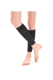 Coemi Socks Compression Stovepipe Leg Warmers Black (EXPORT)