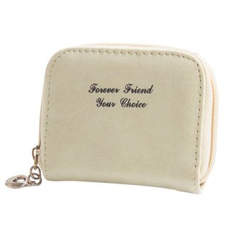 Scrub lucu tas Mini tas dompet kecil Pouch tas koin pemegang kartu pos putih