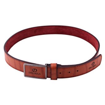 Luxury Men Casual Waistband Leather Automatic Buckle Belt Waist Strap Belts Brown - Intl