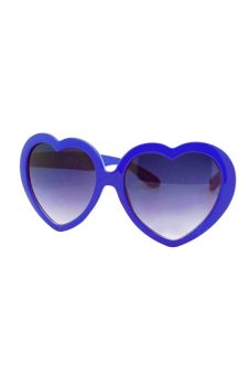 Blue lans Summer Heart Sunglasses (Blue)