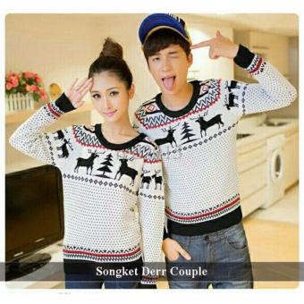 Distributor Baju Online - Kemeja Couple Murah - Baju Couple Songket Deer