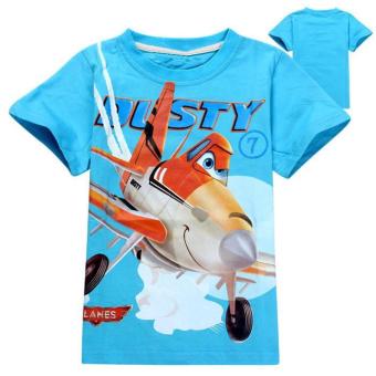 'Kisnow 3-12 Years Old Boys'' 95-145cm Body Height Cotton T-shirts(Color:as Main Pic) - intl'