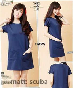 Cikitashop - Dress Nagita - Navy UK L