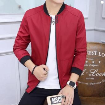 Jaket Merah - Jaket Pria - Jaket Korea Style