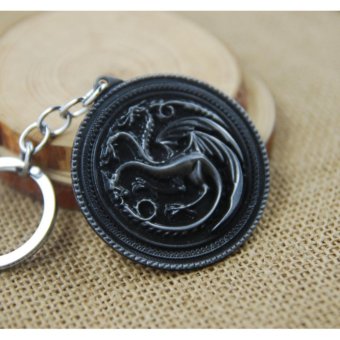 1pcs Movie Key Chain Game of Thrones Shield Keychain Men Gift Key Chain Key Holder - intl