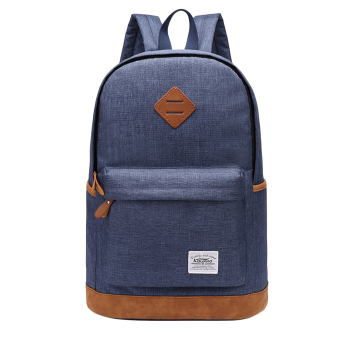 360DSC Kaukko K1001 Men's Canvas Backpack Large Capacity Casual Rucksack School Travel Bag (Sapphire Blue)- INTL