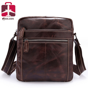 Genuine leather men bags shoulder bags cowhide leather men briefcases famous brands high quality messenger bags business casual - intl