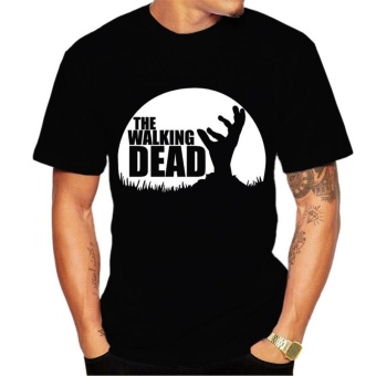 Jiayiqi The Walking Dead Print T-shirt Men Summer Tops - intl