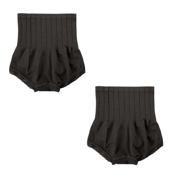 Munafie - Paket 2in1 Slimming Pant Celana Korset Renda Pembentuk Tubuh - Black
