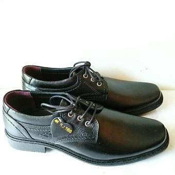 Man Dien Sepatu Pantofel Pria Kulit Asli Export Quality SJ166-HT (Hitam)