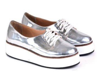 Garucci Sepatu Wedges Wanita - Sintetis Gok 5105 Silver