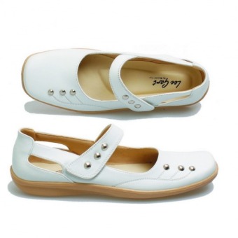 Basama Soga Flat Shoes 084 Putih