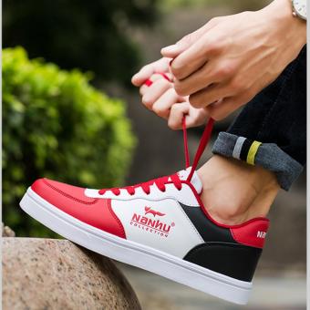 QQ The trend of Korean men's fashion casual shoes Red - intl