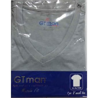 GT Man - T-Shirt V-Neck - Abu abu