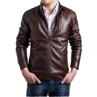 Jaket Kulit Asli - Leather Jacket Brown Stylish