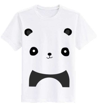 SZ Graphics T Shirt Wanita Baby Panda - Putih
