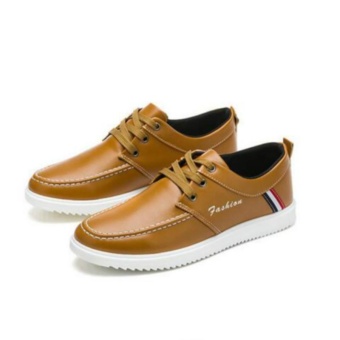 2017 New Business Trends British Men's Casual Shoes(Yellow) - intl