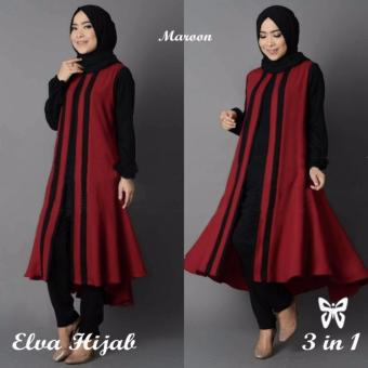 Elva Hijab Maroon