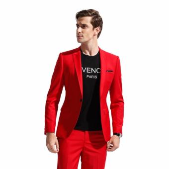 Gallery Fashion - Satu stell jas pria new design fit men ( merah ) - 28
